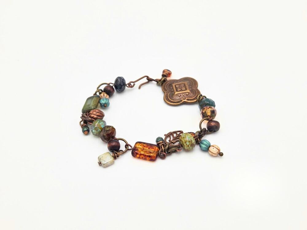 Handmade Beaded Bracelet – 7.5" Length, Boho Artisan Jewelry